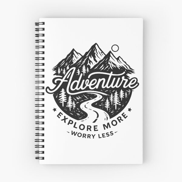 Item preview, Adventure Explore More Worry Less - Vintage Mountain Badge Art designed and sold by myforestfog.