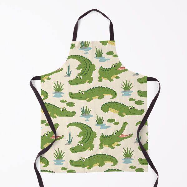 Item preview, Cute Crocodile Swamp Friends Seamless Pattern designed and sold by blankTeeShirt.