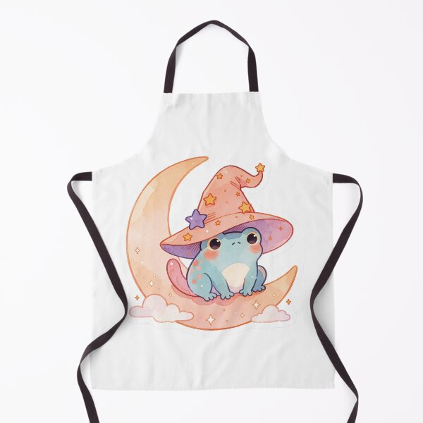 Item preview, Cute Frog Witch Sticker | Witchcore Moon Frog designed and sold by AillustriaAK.