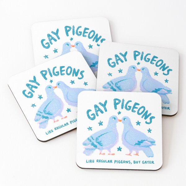 Item preview, Gay Pigeons | Funny LGBTQ Pride Bird Design designed and sold by Hoodybaba.
