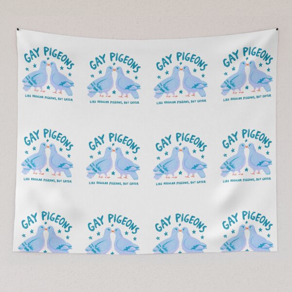 Item preview, Gay Pigeons | Funny LGBTQ Pride Bird Design designed and sold by Hoodybaba.