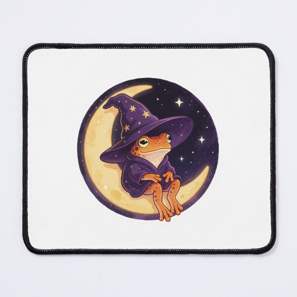 Item preview, Cute Frog Witch Sticker | Witchcore Moon Frog designed and sold by AillustriaAK.