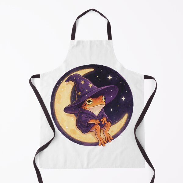Item preview, Cute Frog Witch Sticker | Witchcore Moon Frog designed and sold by AillustriaAK.