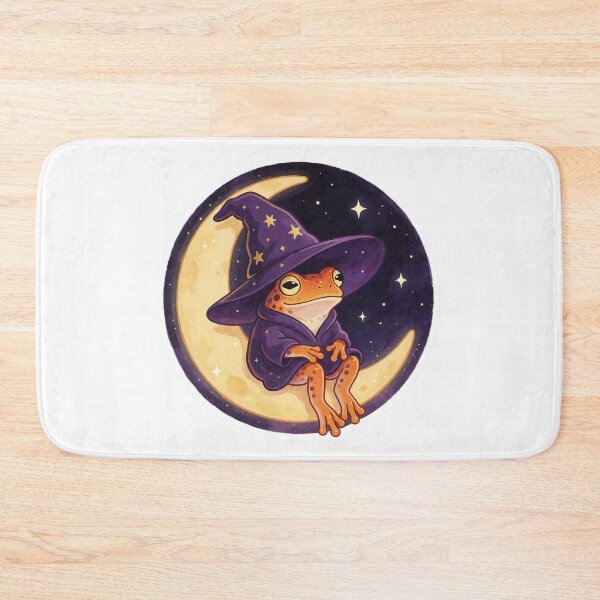 Item preview, Cute Frog Witch Sticker | Witchcore Moon Frog designed and sold by AillustriaAK.