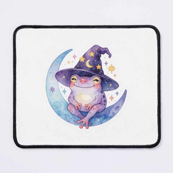 Item preview, Cute Frog Witch Sticker | Witchcore Moon Frog designed and sold by AillustriaAK.