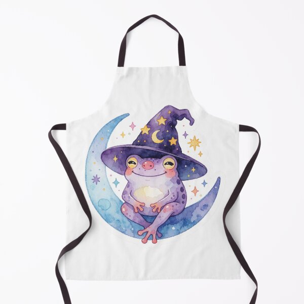 Item preview, Cute Frog Witch Sticker | Witchcore Moon Frog designed and sold by AillustriaAK.