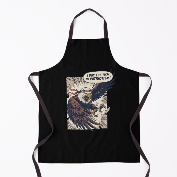 Item preview, I Put The Tism In Patriotism - Funny Eagle Comic Book Style Autism Humor designed and sold by DONT ASK CLUB.