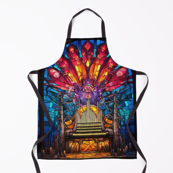 Item preview, Art Nouveau Pipe Organ Stained Glass Design designed and sold by pinkal.