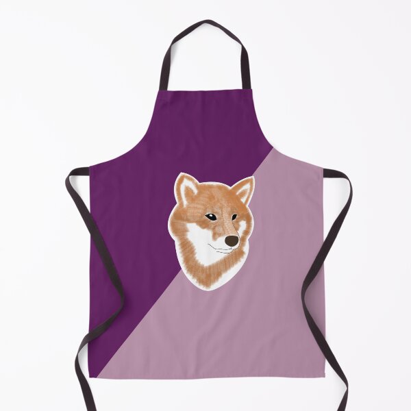Item preview, Two toned colors (purple, pink) with red Shiba Inu designed and sold by ShibaCruise-On.
