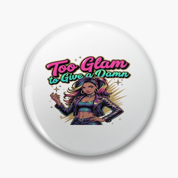 Item preview, Too Glam to Give a Damn – Bold Glam Girl Graphic T-Shirt Design | Sassy Streetwear Fashion Illustration | Confident Women Statement Tee designed and sold by Sushikidsntod.