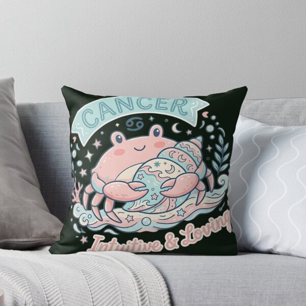 Item preview, Cancer Zodiac Crab Astrology Daily Horoscope | Intuitive & Loving Cancer Sign | Cute Pastel Celestial Crab Art Gift designed and sold by Bhaskar Digital Art.