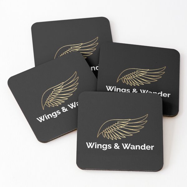 Item preview, Wings and Wander Minimalist Gold Wing Travel Vintry Off designed and sold by VintryOff.