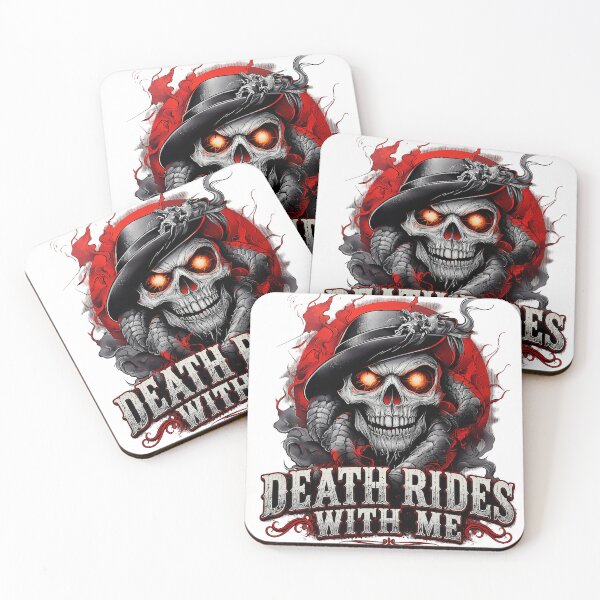 Item preview, Death Rides With Me Skull Rider Gothic Horror Design designed and sold by Daagath.