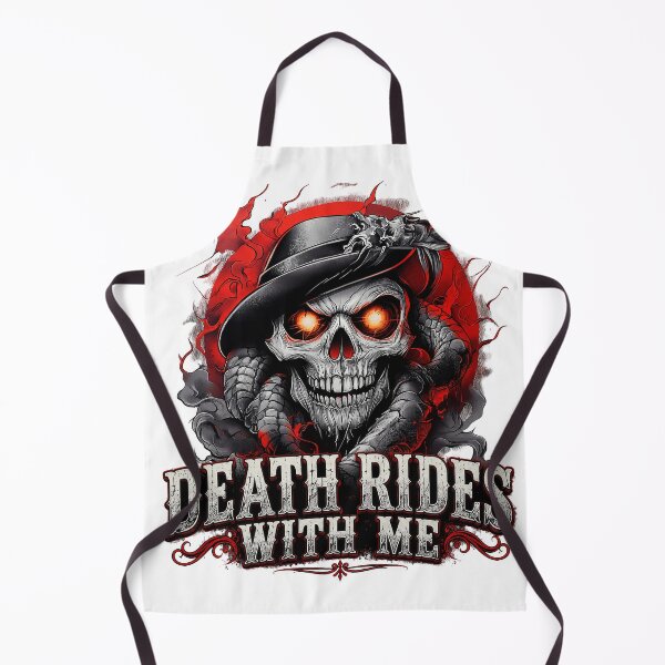 Item preview, Death Rides With Me Skull Rider Gothic Horror Design designed and sold by Daagath.