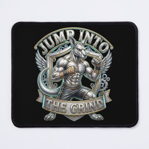 Item preview, Hilarious Boxing Kangaroo - Jump Into The Grind! designed and sold by pradeepvisuals.