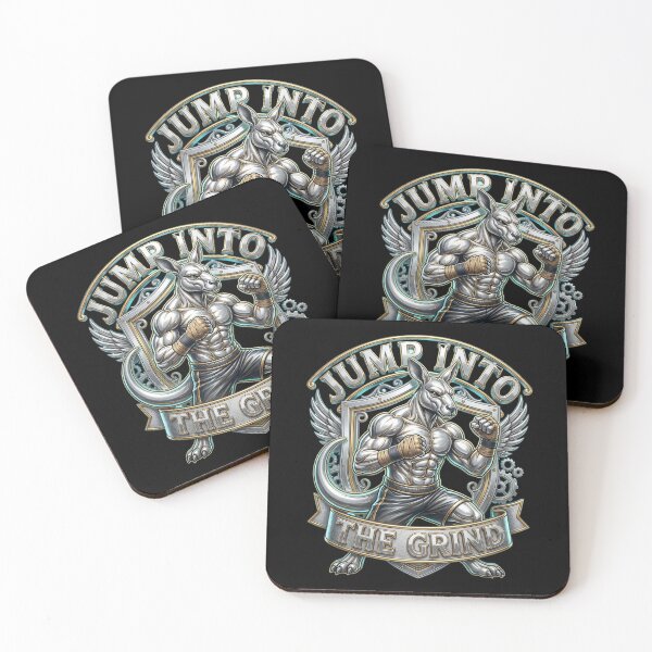 Item preview, Hilarious Boxing Kangaroo - Jump Into The Grind! designed and sold by pradeepvisuals.
