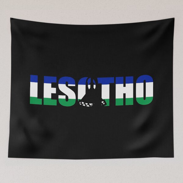 Item preview, Lesotho Flag LS designed and sold by shitpostee.