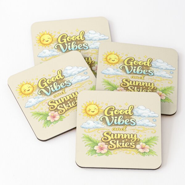 Item preview, Good Vibes and Sunny Skies designed and sold by Someone Thinks It's Funny.