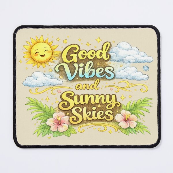 Item preview, Good Vibes and Sunny Skies designed and sold by Someone Thinks It's Funny.