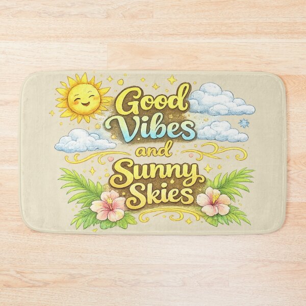 Item preview, Good Vibes and Sunny Skies designed and sold by Someone Thinks It's Funny.