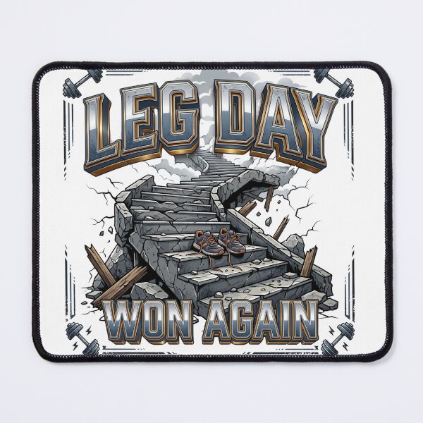 Item preview, The Ultimate "Leg Day Won Again" Sore Muscle Meme! designed and sold by pradeepvisuals.