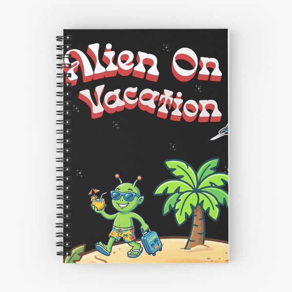 Item preview, Alien On Vacation - Funny Alien Beach Vacation Retro Design designed and sold by Velorand.