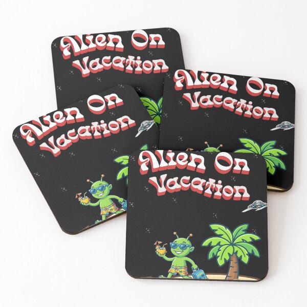 Item preview, Alien On Vacation - Funny Alien Beach Vacation Retro Design designed and sold by Velorand.