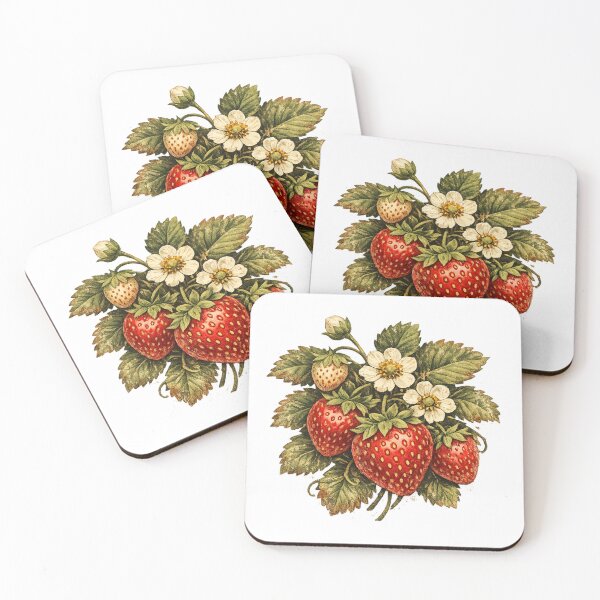 Item preview, Vintage Botanical Strawberry Plant Illustration – Victorian Natural History Art | Strawberry Art Print Gift designed and sold by irfanshikh.