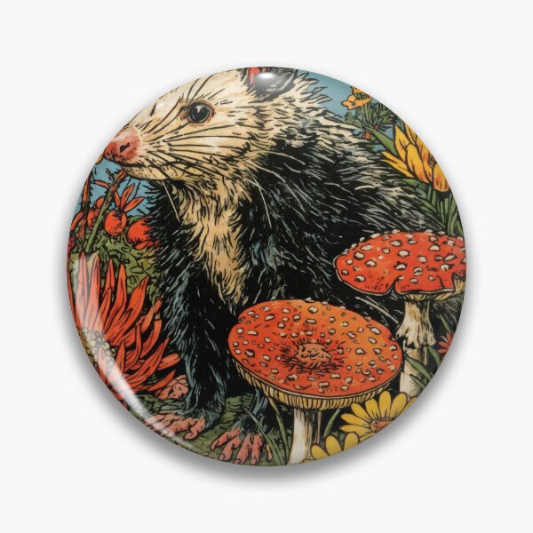 Item preview, Wall Art - Postcard - The Opossum: Psychedelic Nature Fusion designed and sold by ForeverPrintsOK.