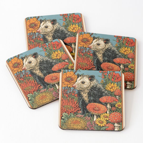 Item preview, Wall Art - Postcard - The Opossum: Psychedelic Nature Fusion designed and sold by ForeverPrintsOK.