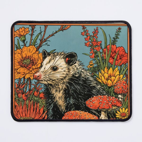 Item preview, Wall Art - Postcard - The Opossum: Psychedelic Nature Fusion designed and sold by ForeverPrintsOK.