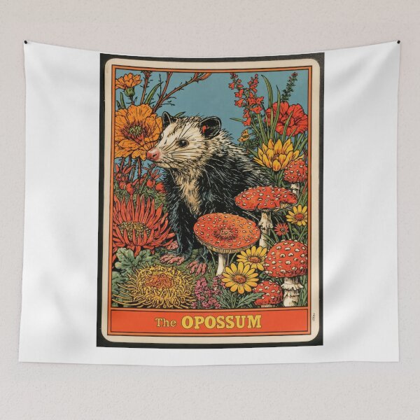 Item preview, Wall Art - Postcard - The Opossum: Psychedelic Nature Fusion designed and sold by ForeverPrintsOK.