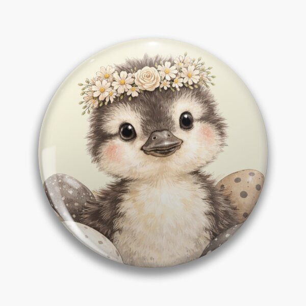 Item preview, Watercolour Easter Duckling and Eggs designed and sold by inspired-works.