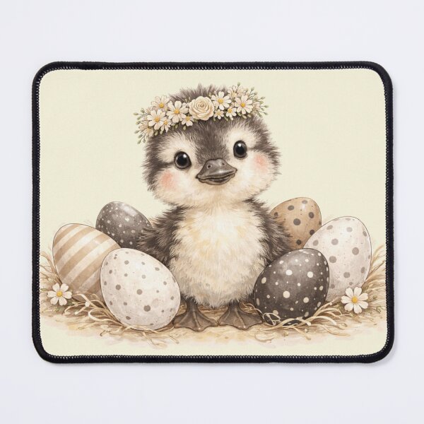 Item preview, Watercolour Easter Duckling and Eggs designed and sold by inspired-works.