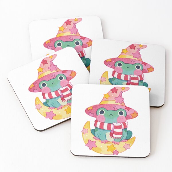 Item preview, Cute Frog Witch Sticker | Witchcore Moon Frog designed and sold by AillustriaAK.