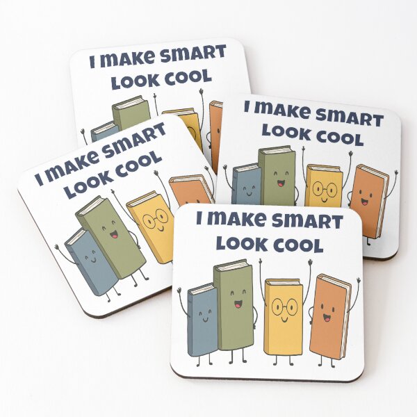 Item preview, I Make Smart Look Cool - Confident Cartoon Book Characters designed and sold by Latitude 1°N.
