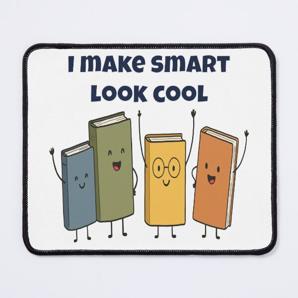 Item preview, I Make Smart Look Cool - Confident Cartoon Book Characters designed and sold by Latitude 1°N.