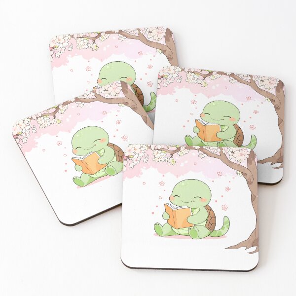 Item preview, Cherry Blossom Turtle — Cozy Spring Kawaii Sticker designed and sold by tommysworks.