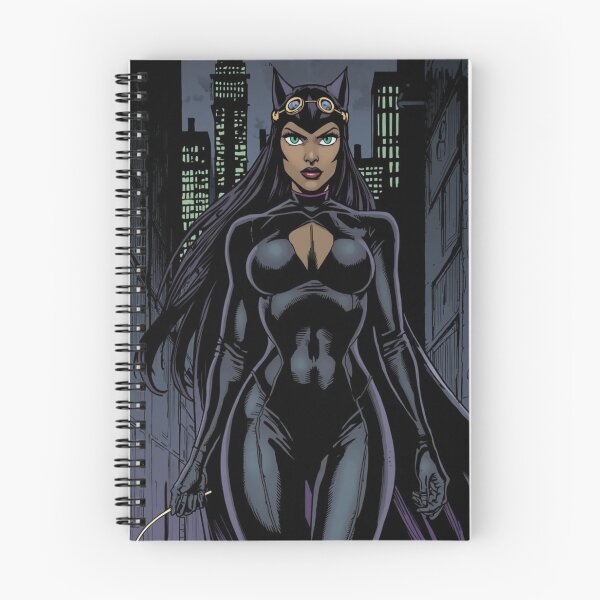 Item preview, Catwoman Midnight Patrol – Gothic Comic Book Style Illustration designed and sold by lavanya11.