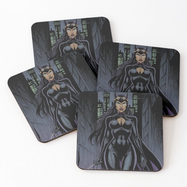 Item preview, Catwoman Midnight Patrol – Gothic Comic Book Style Illustration designed and sold by lavanya11.