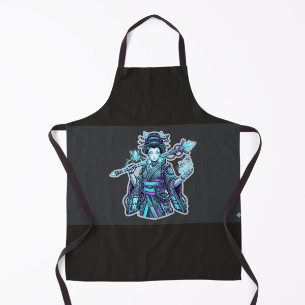 Item preview, Cyberpunk Yuki Onna - Neon Icy Tech Geisha Sorceress designed and sold by Neo Tokio.