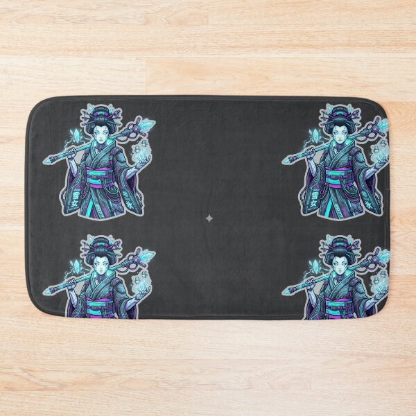 Item preview, Cyberpunk Yuki Onna - Neon Icy Tech Geisha Sorceress designed and sold by Neo Tokio.