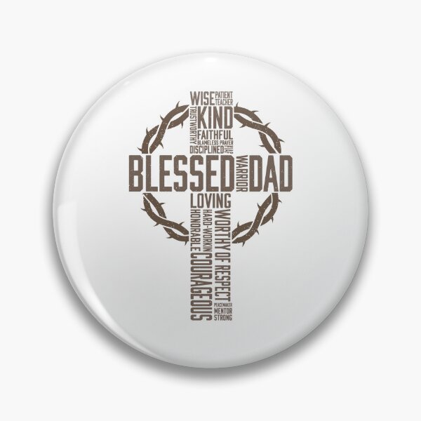 Item preview, Christian Blessed Dad Cross designed and sold by Ellafeingold.