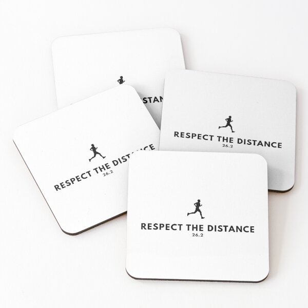 Item preview, Respect the Distance - Marathon Minimalist Design designed and sold by RunningWhiskers.
