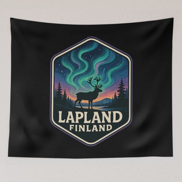 Item preview, Lapland Finland Trippy Art Travel designed and sold by TomFrontierArt.