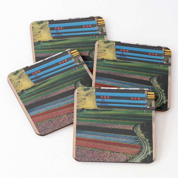 Item preview, Surreal Striped Fields | Vintage Collage Landscape Art designed and sold by cutbymon.