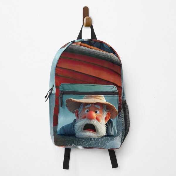 Item preview, Old Fart as a fisherman fishing in a choppy sea designed and sold by Colin Bentham.