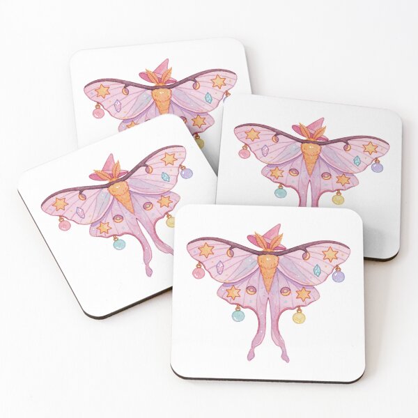 Item preview, Luna Moth Sticker | Celestial Witchcore Art designed and sold by AillustriaAK.