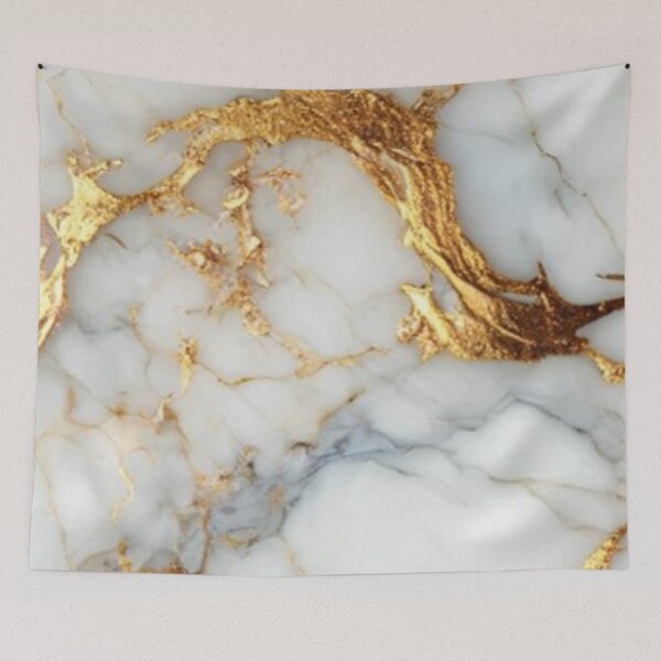 Item preview, White Marble and Gold Veins Abstract Luxury Texture Pattern designed and sold by LYAN-STORE.