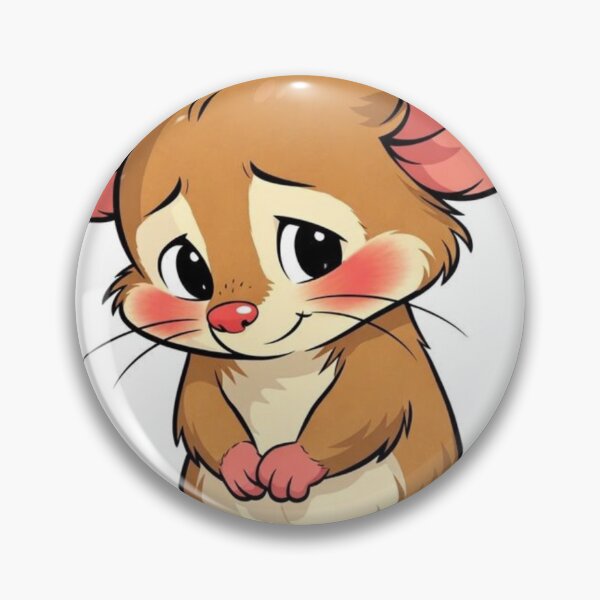 Item preview, Cute Shy Mouse Vector Illustration | Kawaii Mouse Cartoon Art Sticker designed and sold by Khatumeye.
